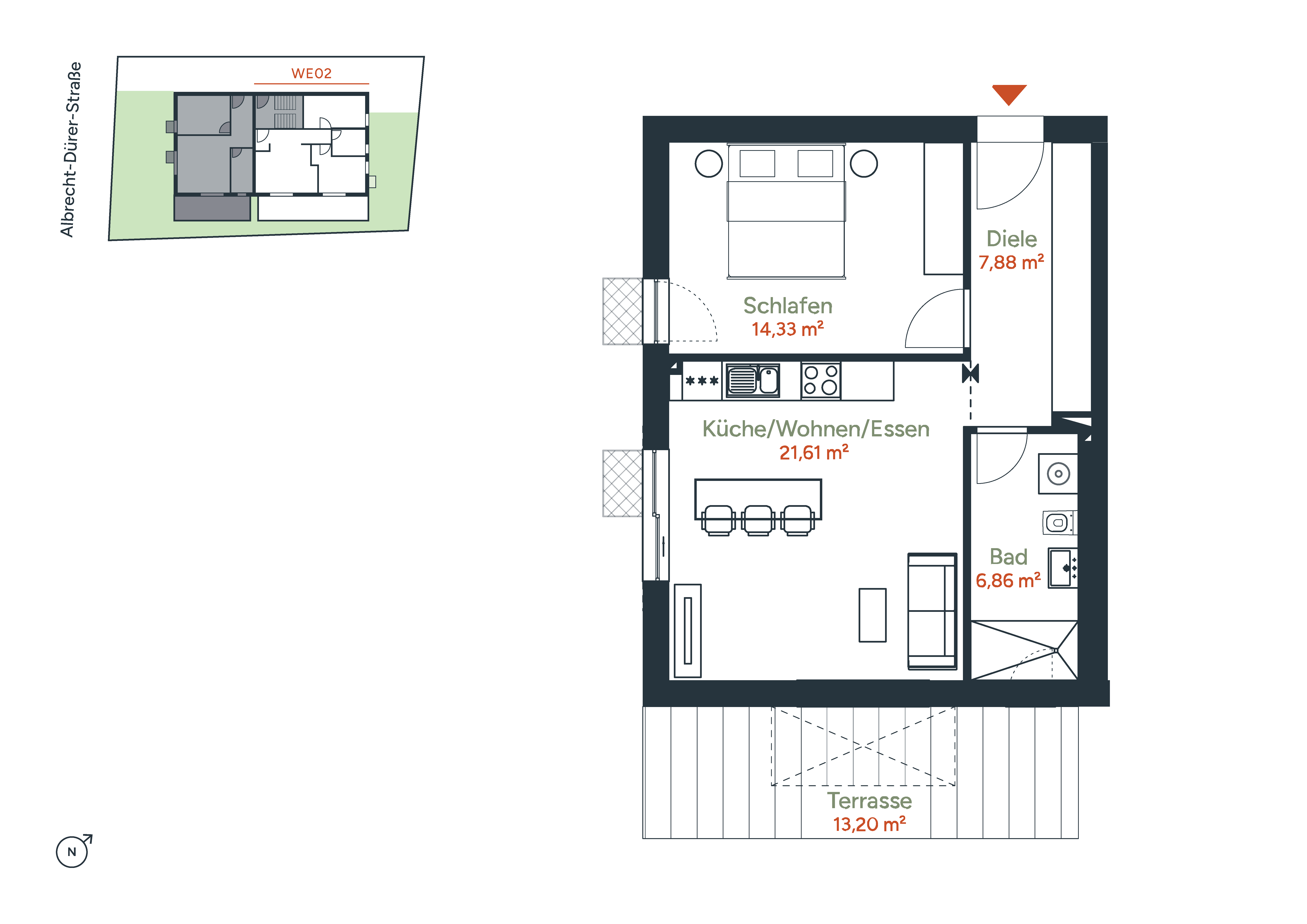 Grundriss Wohnung WE01